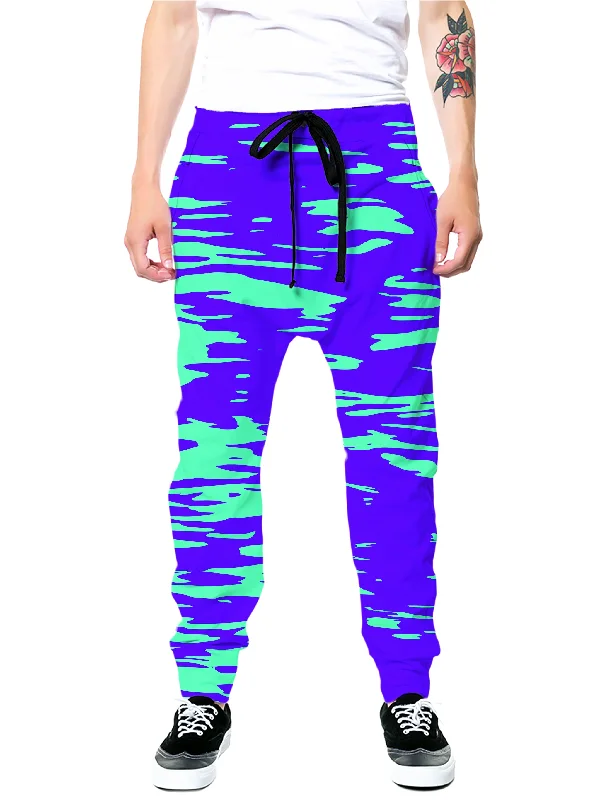 Classic Styles Purple Mint Rave Zebra Stripe Joggers