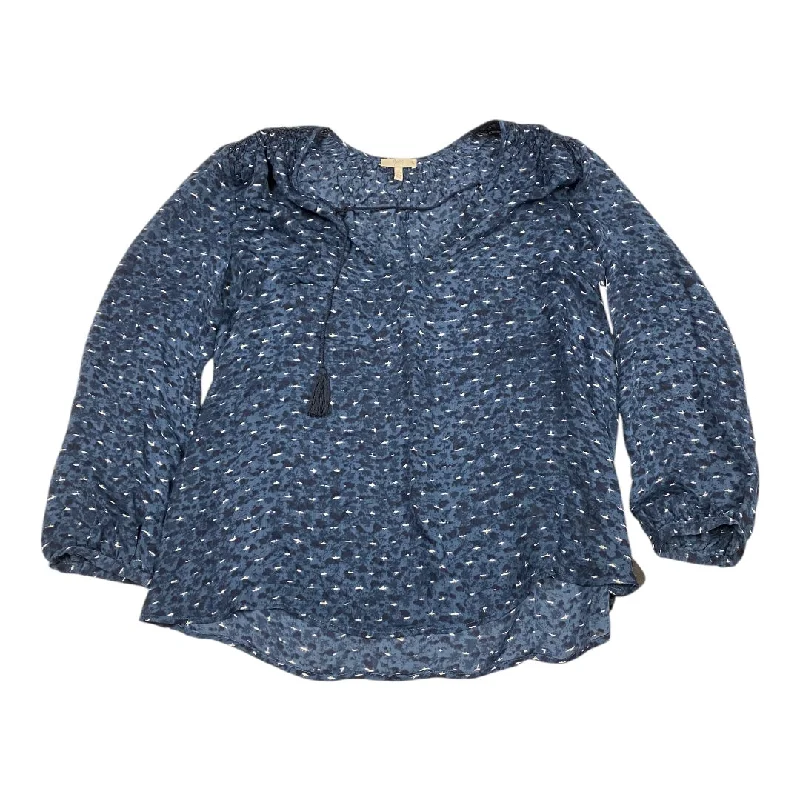 Denim Looks Top Long Sleeve By Joie In Blue, Size: S