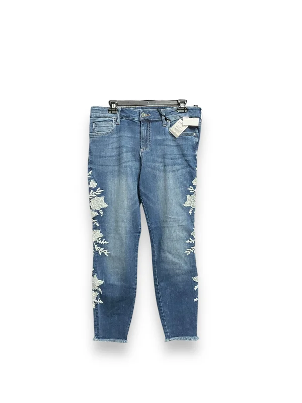 Relaxed Styles Jeans Skinny By Kut In Blue Denim, Size: 12