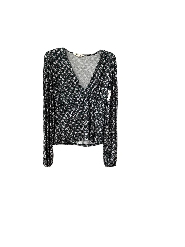 Fall Fashion Top Long Sleeve By Boden In Green, Size: M