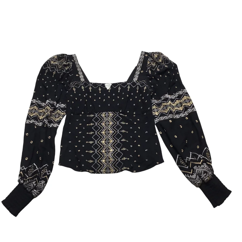 Outdoor Gear Top Long Sleeve By Hale Bob In Black & Tan, Size: S