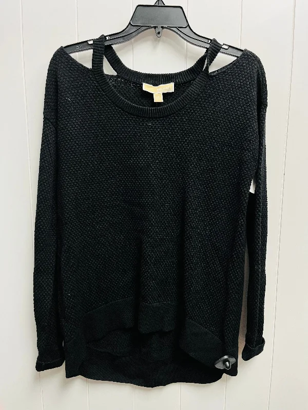 Premium Clothing Top Long Sleeve By Michael By Michael Kors In Black, Size: M