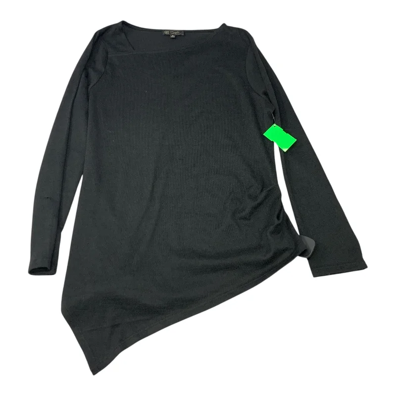 Everyday Look Top Long Sleeve By Diane Gilman In Black, Size: S