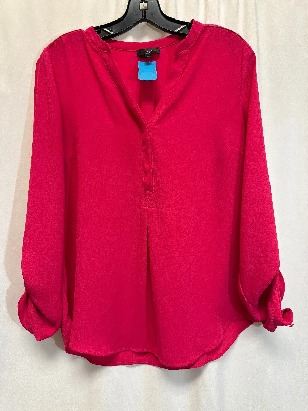 Outdoor Apparel Top Long Sleeve By Limited In Pink, Size: M