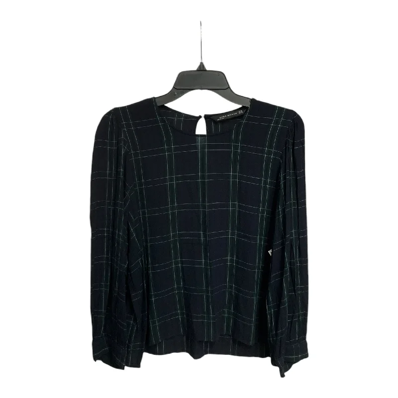 Travel Wear Top Long Sleeve By Zara Women In Multi-colored, Size: M