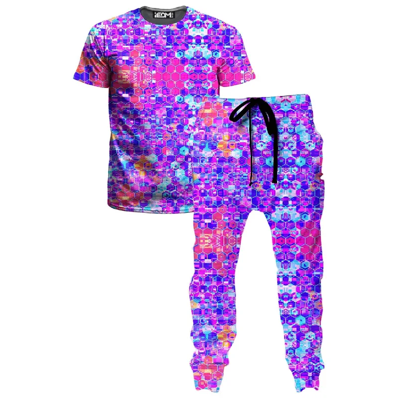 Daily Looks Blocks Of Life T-Shirt and Joggers Combo