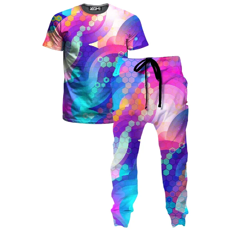 Lightweight Fabrics Bubbly T-Shirt and Joggers Combo