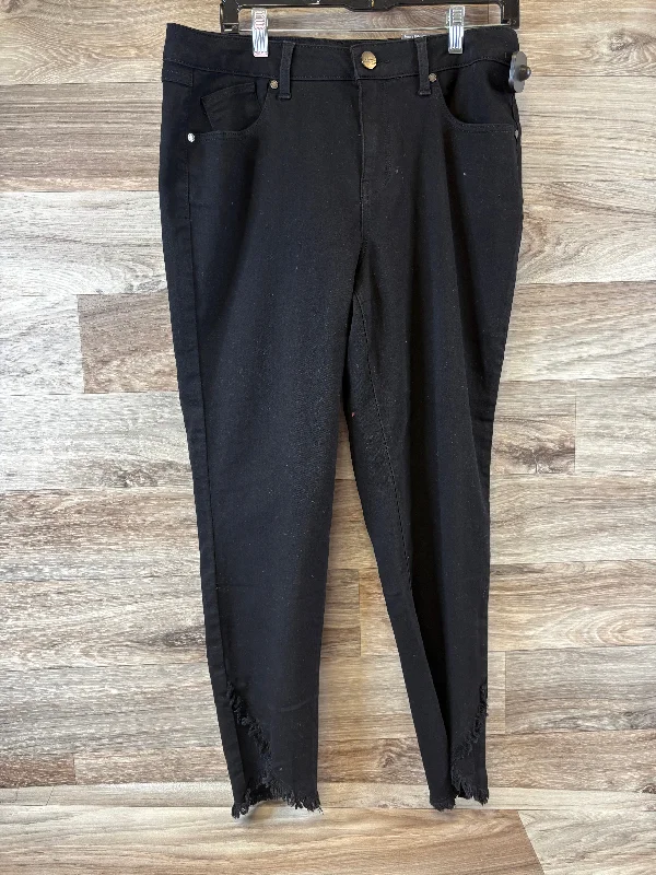 Formal Wear Jeans Skinny By 1822 Denim In Black, Size: 14