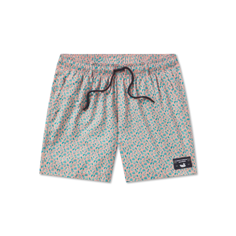 Comfy Tops Harbor Swim Trunk - Salt & Lime