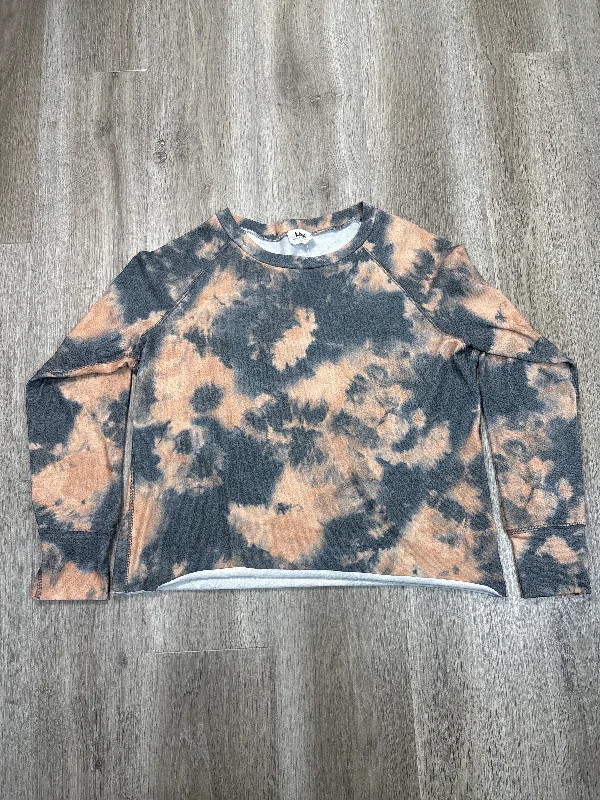 Summer Wear Top Long Sleeve By Cmb In Tie Dye Print, Size: M