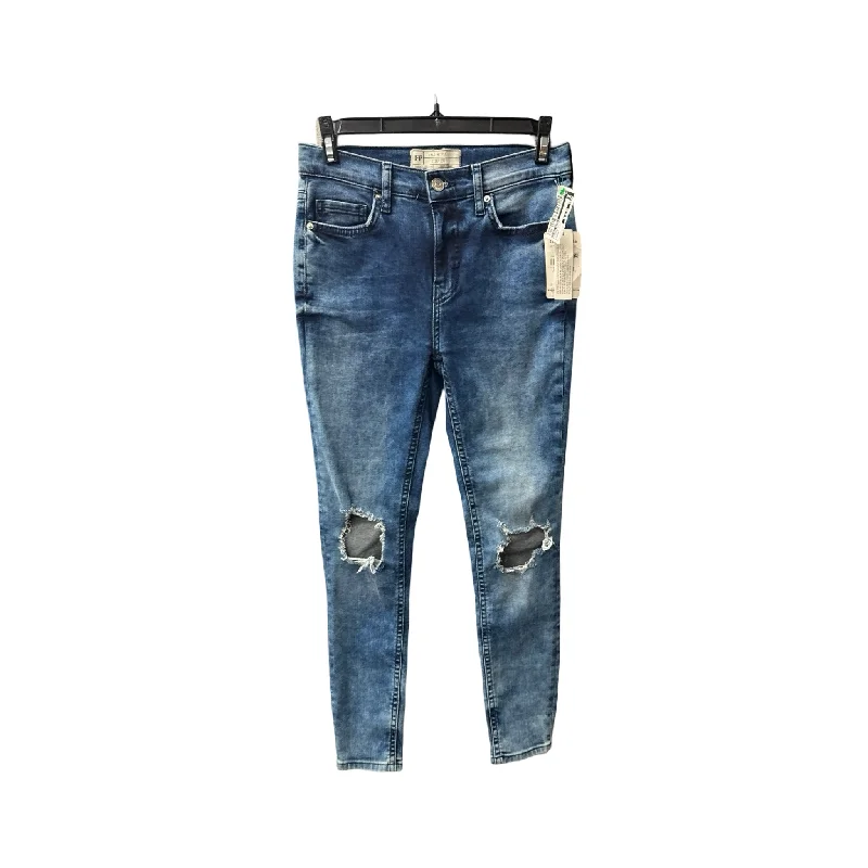 Casual Attire Jeans Skinny By Free People In Blue Denim, Size: 2