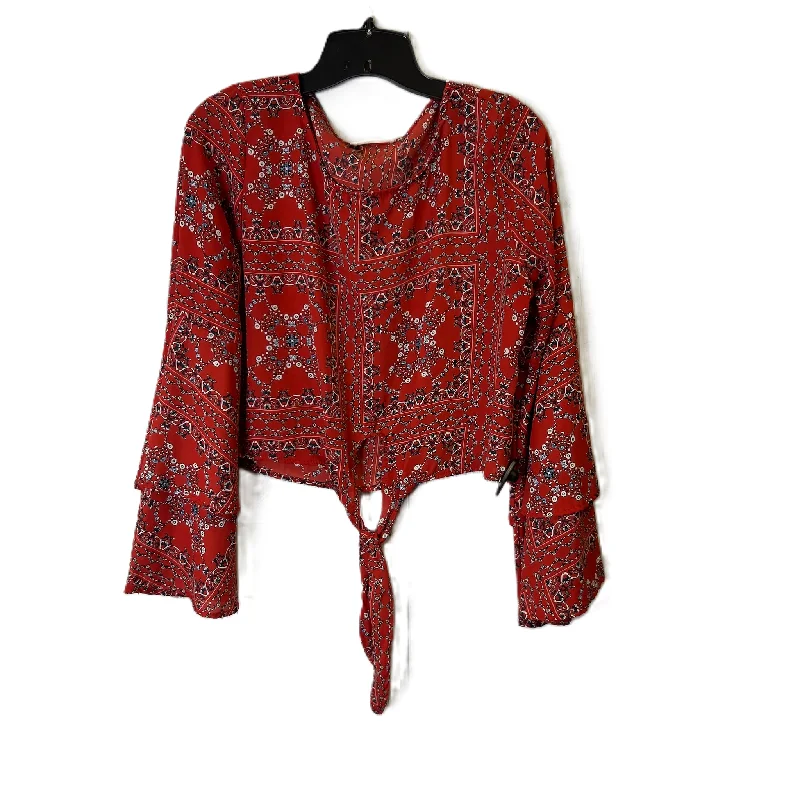 Urban Jackets Top Long Sleeve By Altard State In Red, Size: M
