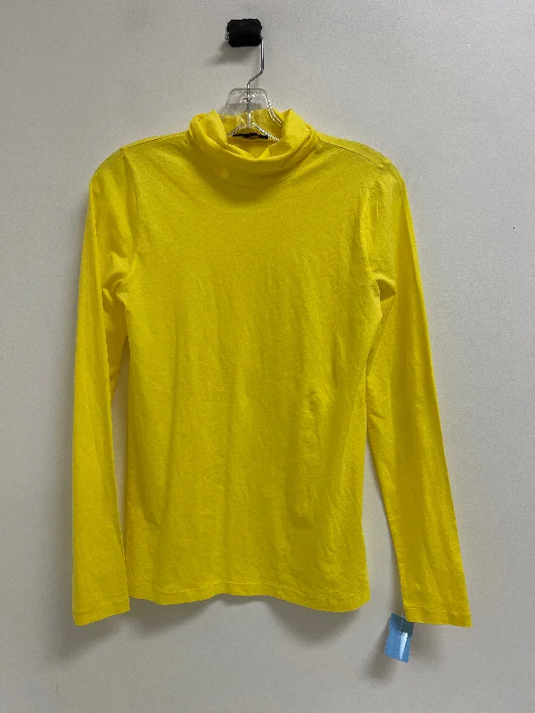 Athletic Gear Top Long Sleeve By J. Crew In Yellow, Size: S