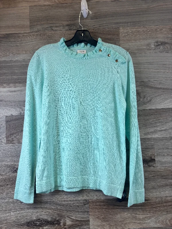 Fashion Jeans Top Long Sleeve By J. Crew In Green, Size: S