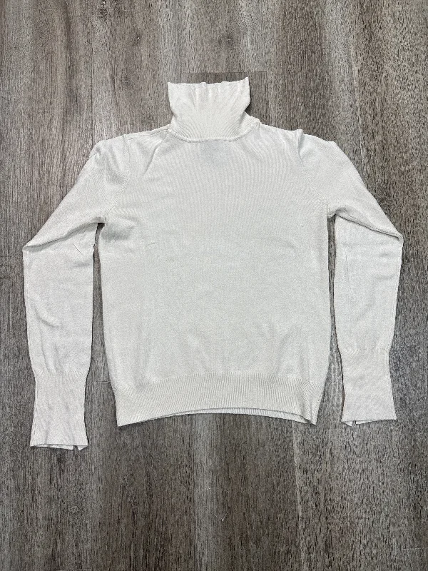 Relaxed Fit Top Long Sleeve By Skies Are Blue In White, Size: L