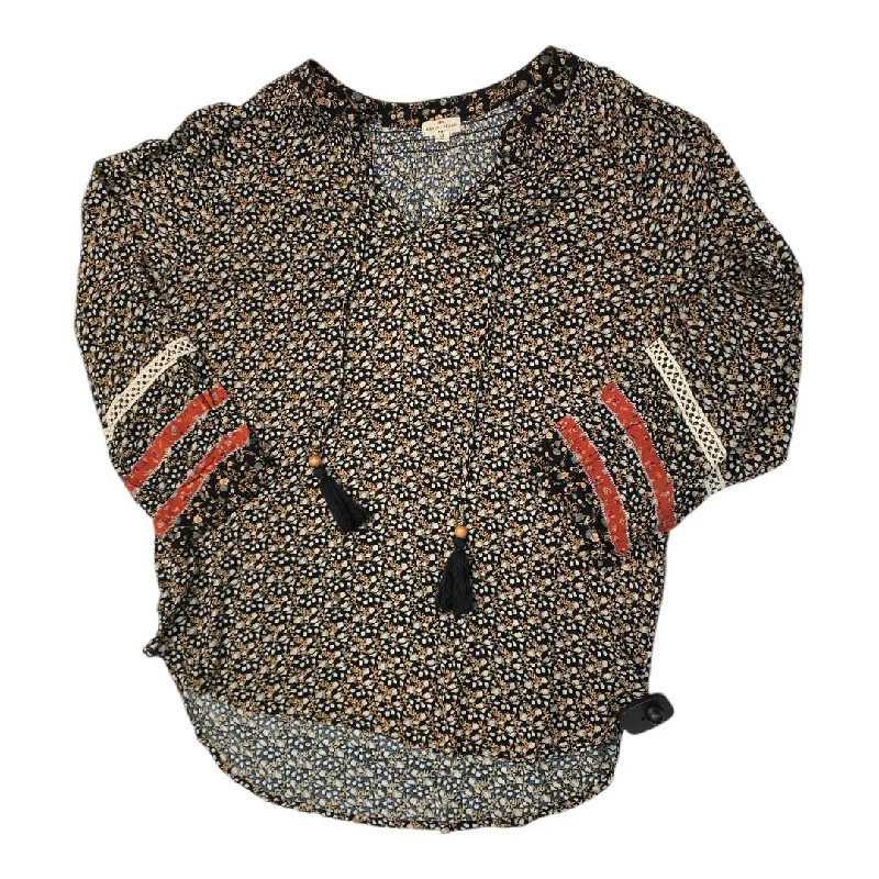 Relaxed T-shirts Top 3/4 Sleeve By Mason & Belle In Multi-colored, Size: M