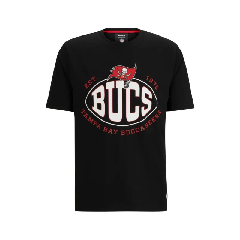 Relaxed Looks BOSS x NFL stretch-cotton T-shirt with collaborative branding