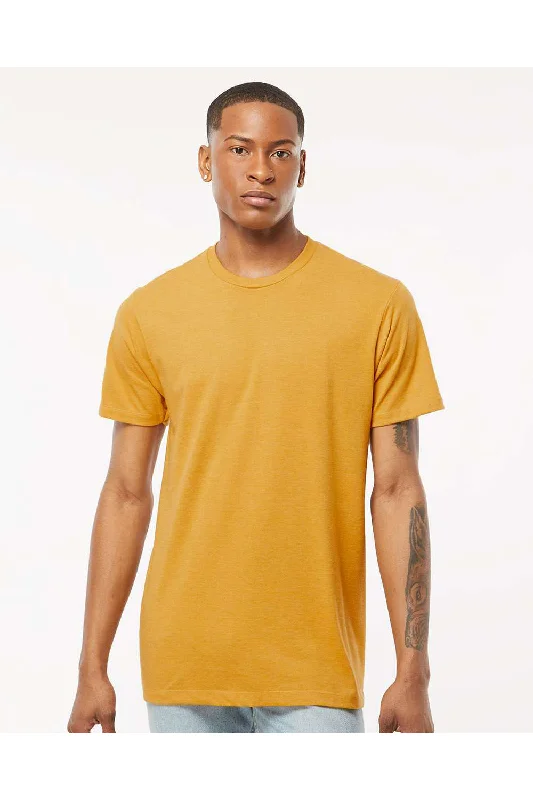 Minimal Apparel Tultex Mens Premium Short Sleeve Crewneck T-Shirt - Heather Antique Gold Minimal Apparel Tultex Mens Premium Short Sleeve Crewneck T-Shirt - Heather Antique Gold