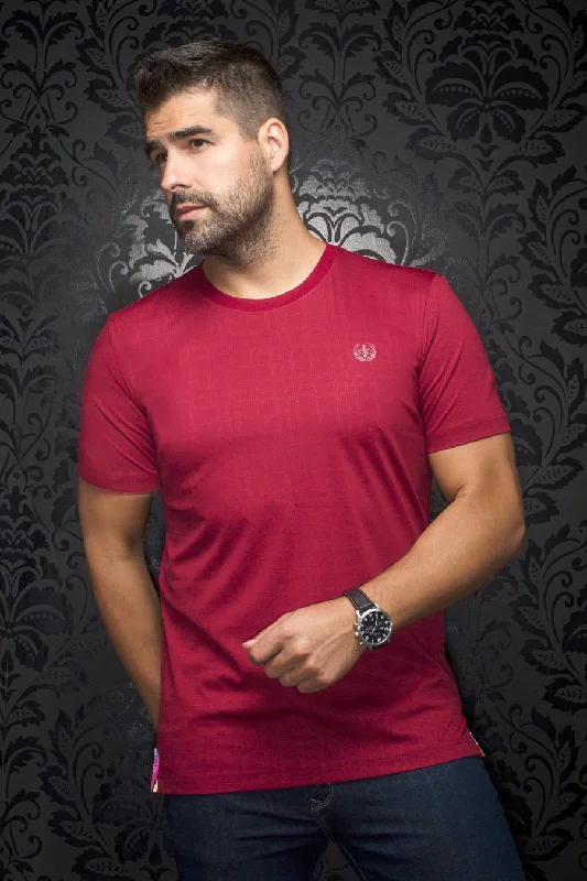Outdoor Gear Au Noir Stretch Short-Sleeve Shirt | T-shirt Crew Neck - Varenna Cabernet