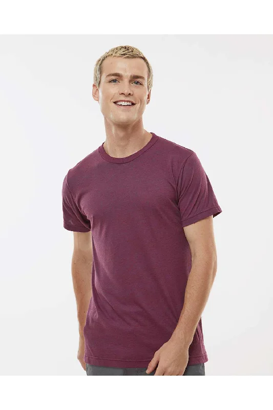 Fall Fashion Tultex Mens Short Sleeve Crewneck T-Shirt - Berry