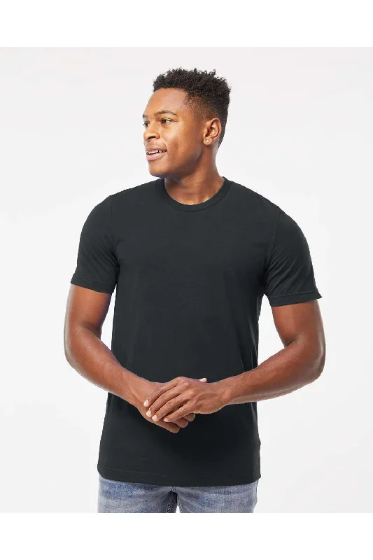Denim Trends Tultex Mens Short Sleeve Crewneck T-Shirt - Black