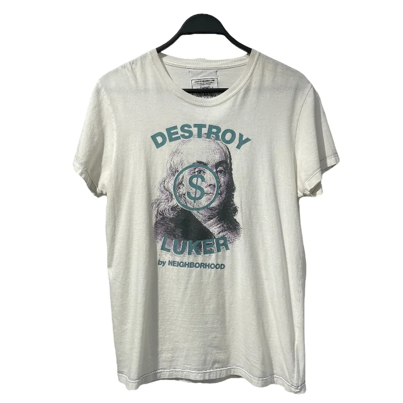 Smart Casual LUKER BY NEIGHBORHOOD/T-Shirt/M/Cotton/WHT/destroy $