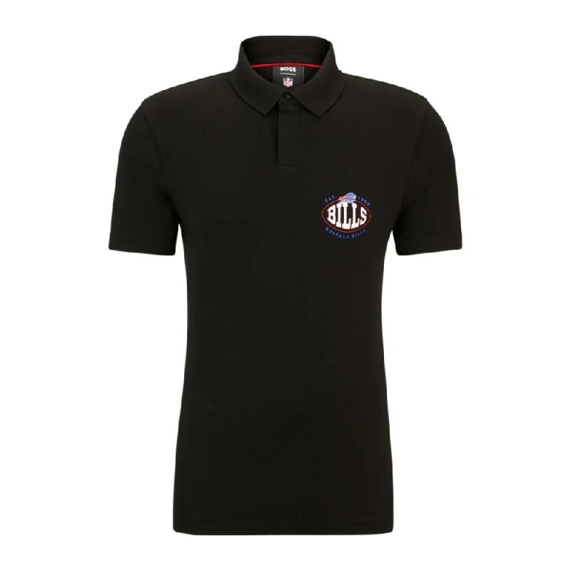 Fall Fashion BOSS x NFL cotton-piqu polo shirt with collaborative branding