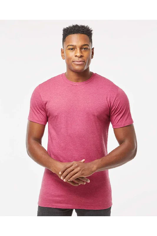 Bold Colors Tultex Mens Premium Short Sleeve Crewneck T-Shirt - Heather Cactus Flower Pink Bold Colors Tultex Mens Premium Short Sleeve Crewneck T-Shirt - Heather Cactus Flower Pink