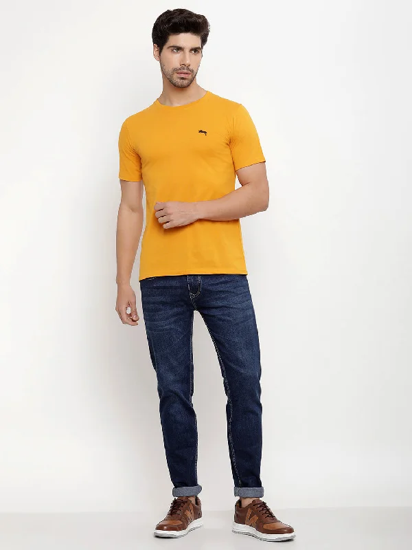 Everyday Apparel JUMP USA Unisex Solid Round Neck Cotton T-shirt