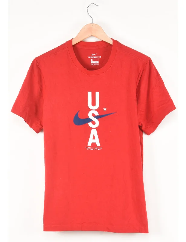 Fashion Jeans Nike USA Printed T-shirt - M