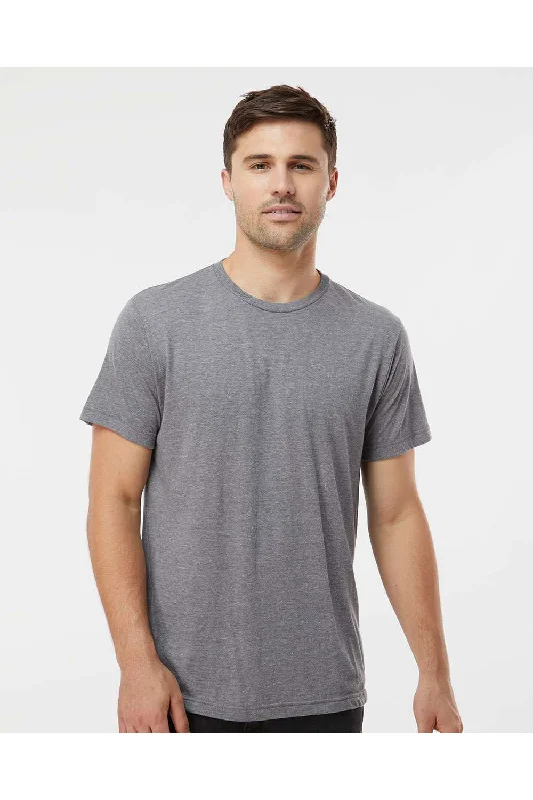 Travel Wear Tultex Mens Short Sleeve Crewneck T-Shirt - Heather Grey