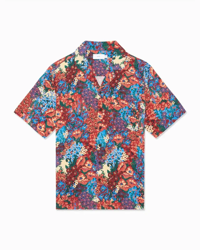 Daily Looks Mens Viscose Camp Shirt In Multi