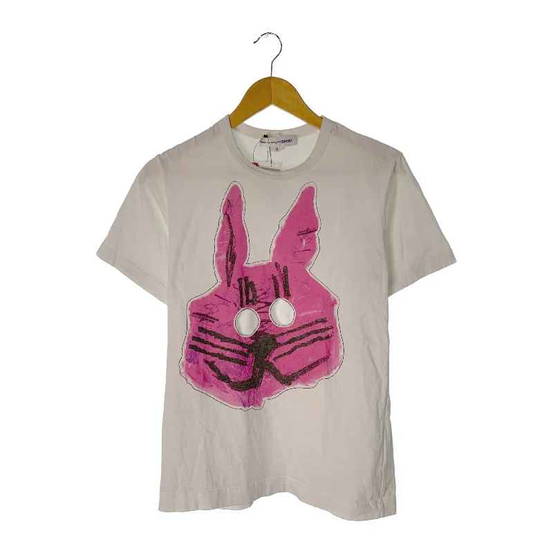 Easygoing Wardrobe COMME des GARCONS SHIRT/T-Shirt/M/White/Cotton/Graphic/S27107