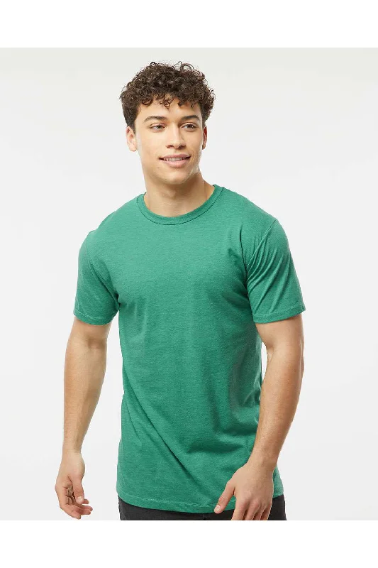 All-Day Wear Tultex Mens Premium Short Sleeve Crewneck T-Shirt - Heather Kelly Green