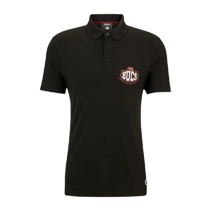 Office Outfits BOSS x NFL cotton-piqu polo shirt with collaborative branding