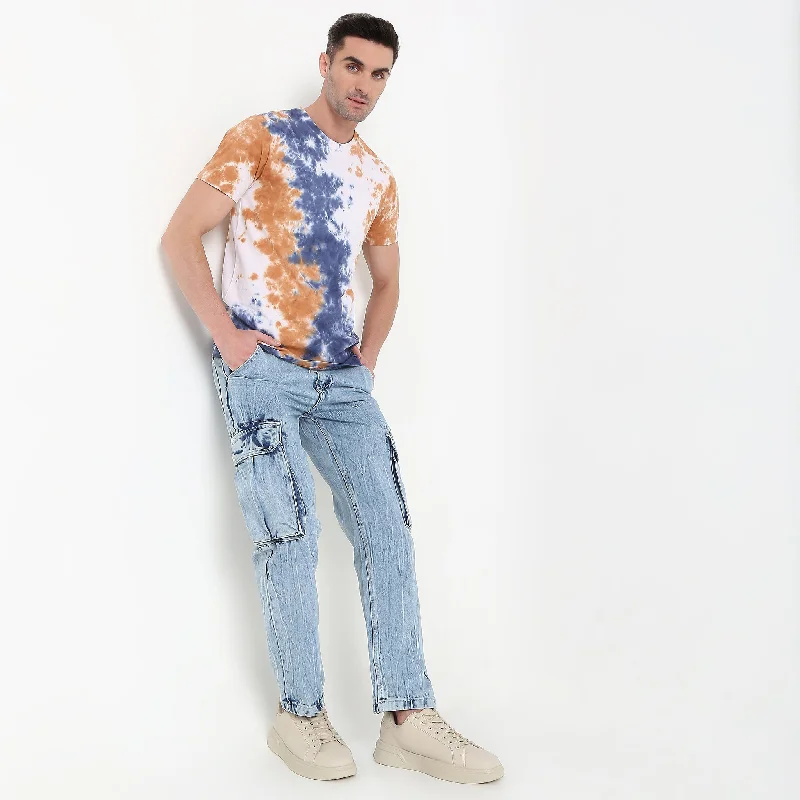 Formal Wear Regular Fit Tie - Dye T-Shirt