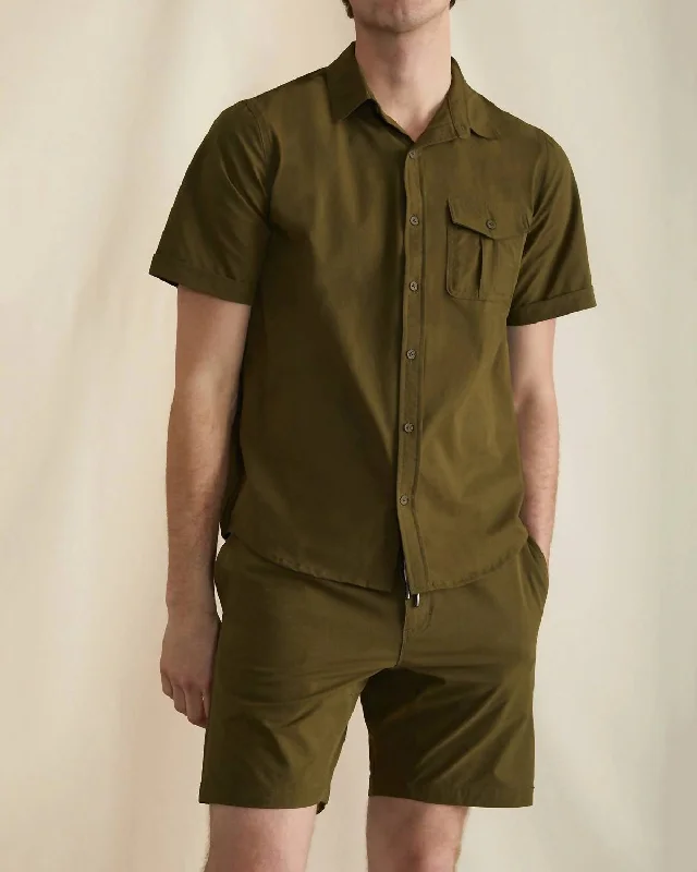 Winter Jackets Men All Terrain Shirt In Deep Olive