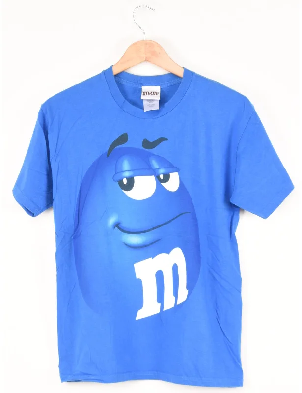 Casual Outerwear Blue M&M's Printed T-shirt - M
