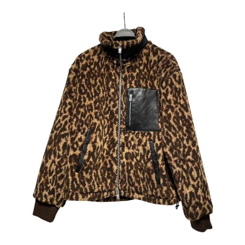 Classic Apparel AMIRI/Fleece Jkt/M/Cotton/BRW/Animal Pattern/CHEETA