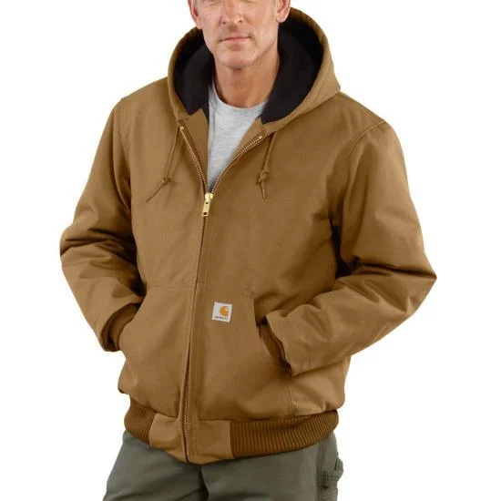 Classic Fits Duck Active Jacket - Quilted Flannel Lined - Carhartt Brown