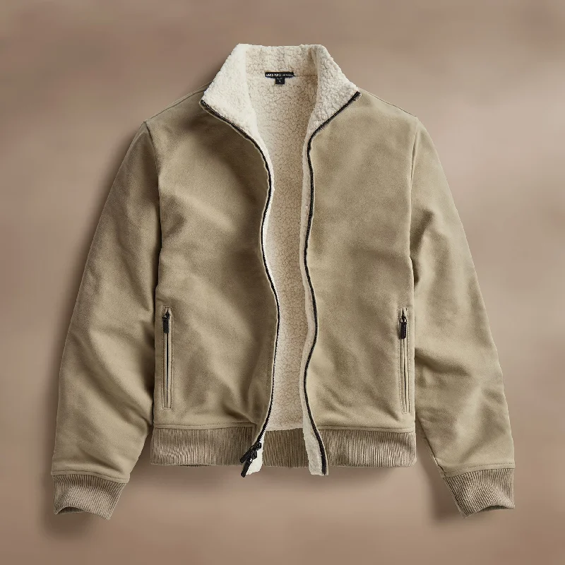 Outdoor Apparel Cotton Moleskin Flight Jacket - Overcast