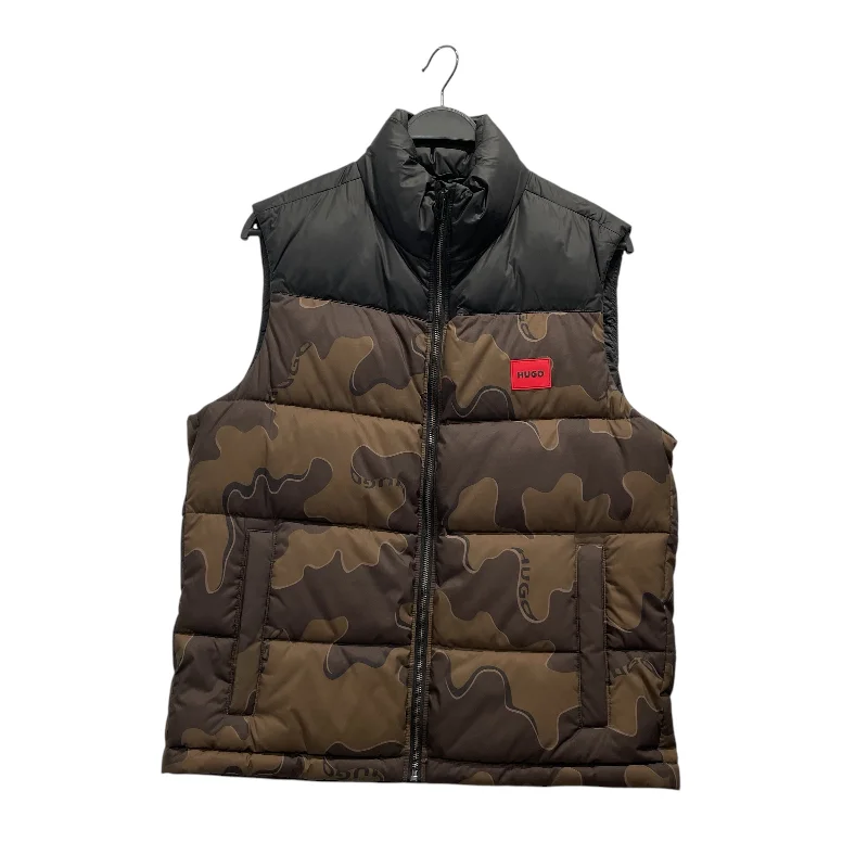 Stylish Jeans HUGO BOSS/Puffer Vest/M/Camouflage/Nylon/GRN/Water Repellent Vest