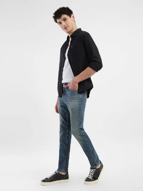 Relaxed Jackets Men's 512 Dark Blue Slim Tapered Fit Jeans