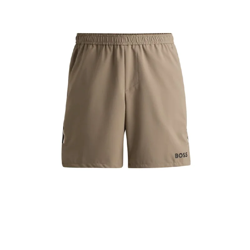 Smart Casual BOSS x Matteo Berrettini water-repellent shorts with logo print