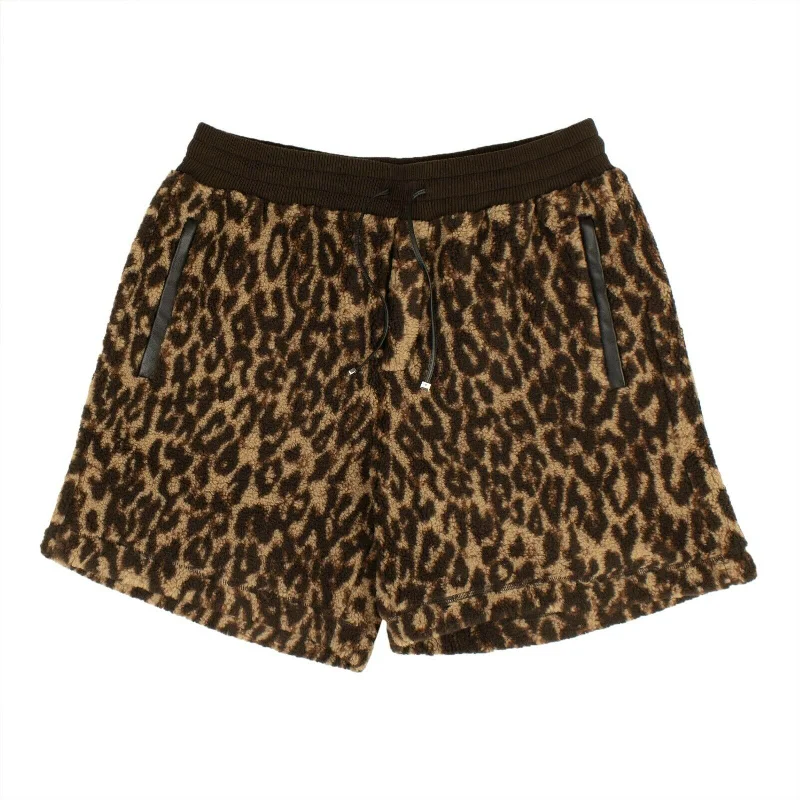 Lightweight Fabrics Amiri Leopard Print Single Breasted Coat - Brown