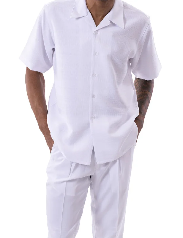 Winter Outfits (L, XL) White Tone on Tone Walking Suit