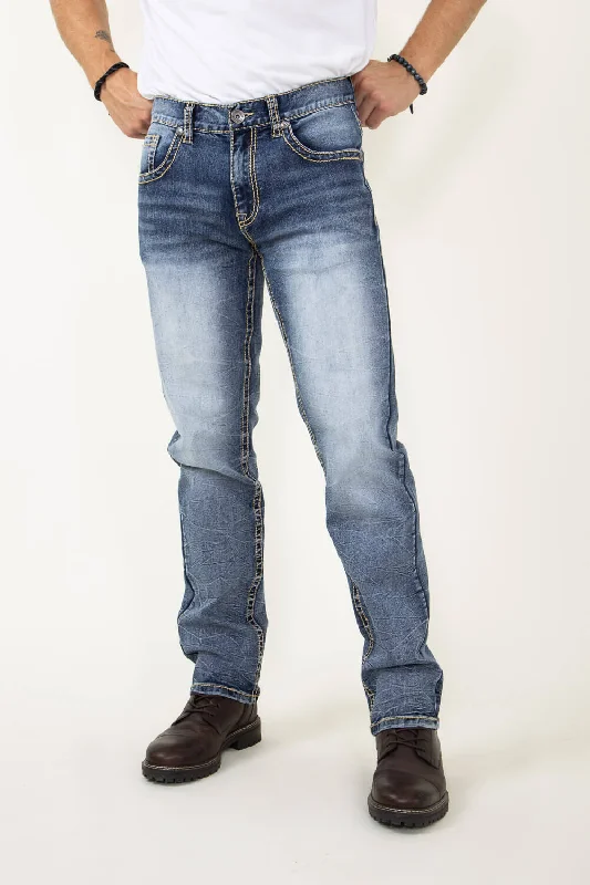 Office Outfits True Luck Hiroki Straight Jeans for Men | TL21092918