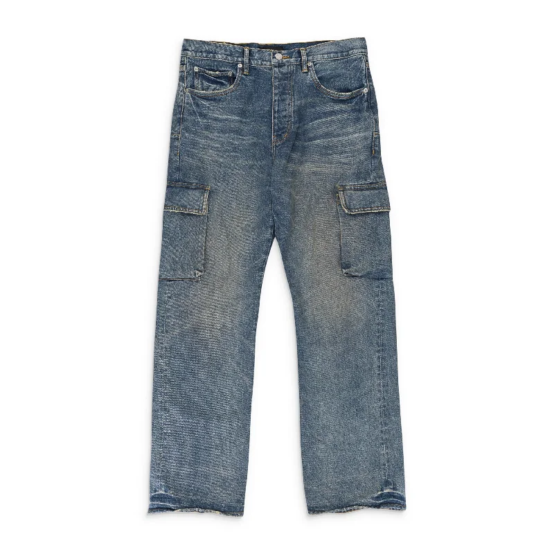Relaxed Looks VINTAGE MID CARGO Indigo SKINNY JEANS