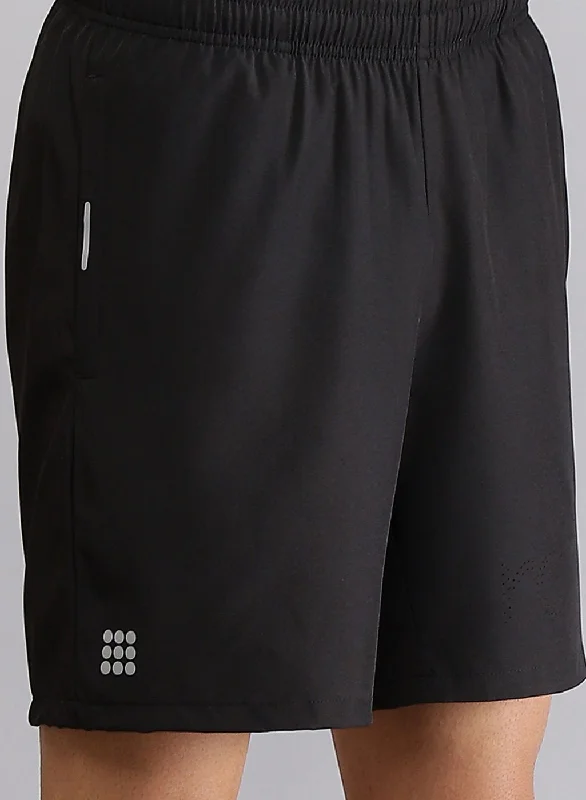 Relaxed Looks Rock-it Men Black Solid Short