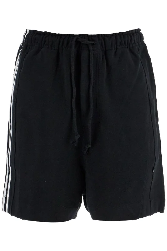Athletic Gear Y-3 Men's  Cotton Shorts With  Stripes